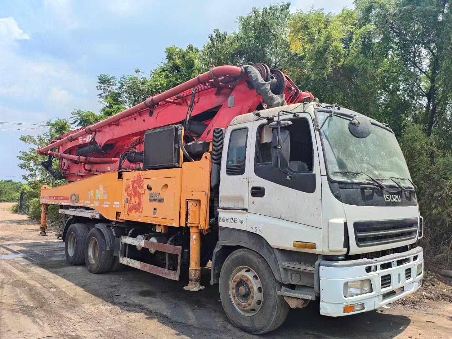 Zoommlion 47.5m Used Concrete Pump Truck Second Hand