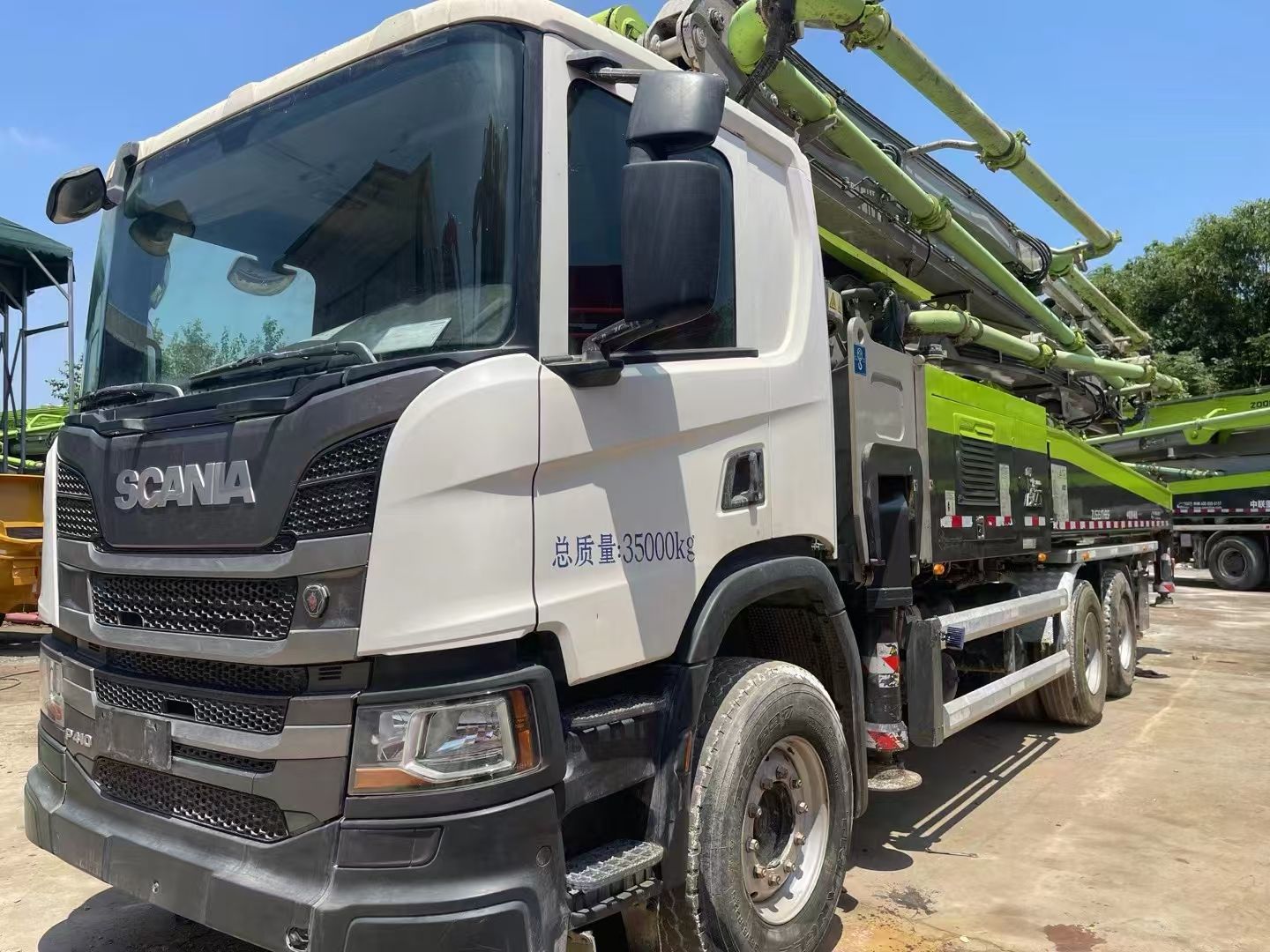 Zoommlion 62m Used Concrete Pump Truck Second Hand